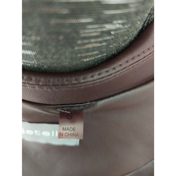 Bagatelle Womens Brown Cropped Moto Faux Leather Jacket Coat Small - Picture 6 of 6